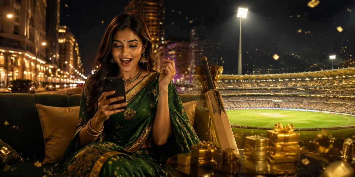 A focused Indian man using mobile to place a bet with 3725